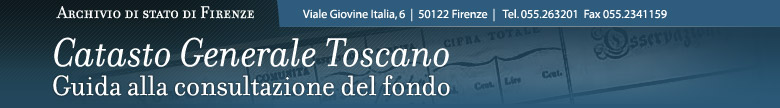 Catasto Generale Toscano - Archivio di Stato di Firenze