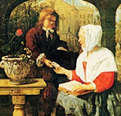 G Metsu, La jeune femme écrivant